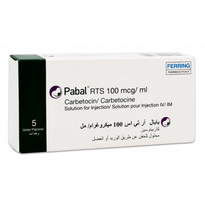 PABAL RTS 100 MCG/ ML ( CARBETOCIN ) SOLUTION FOR IV / IM INJECTION 5 AMPOULES